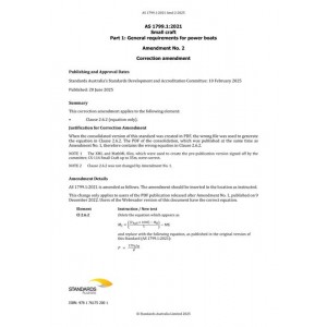 AS 1799.1:2021 Amd 2:2025