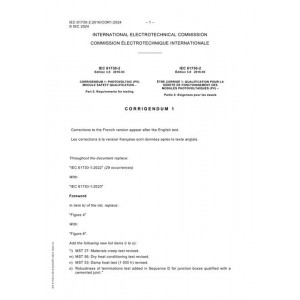 IEC 61730-2 Ed. 3.0 b Cor.1:2024